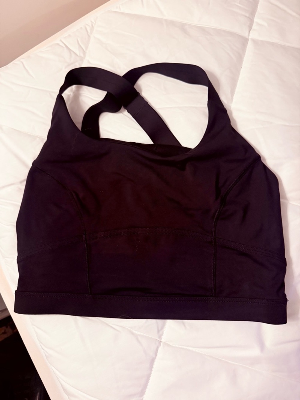 lululemon athletica Black Cross-Back Light Support Sports Bra